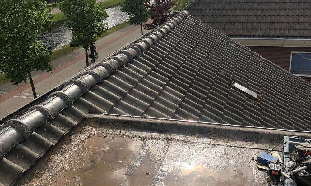 Lekkage op plat dak in Oudewater